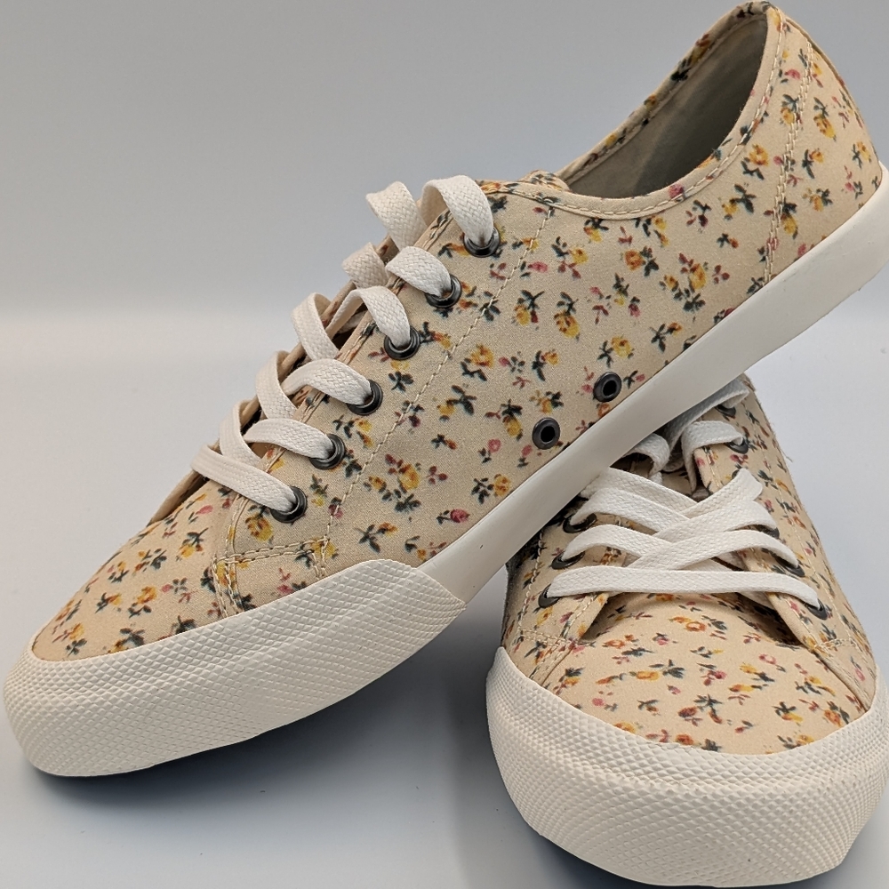 SeaVees Monterey Sneaker Yellow Floral | Women’s 8.5 | New w/ Box